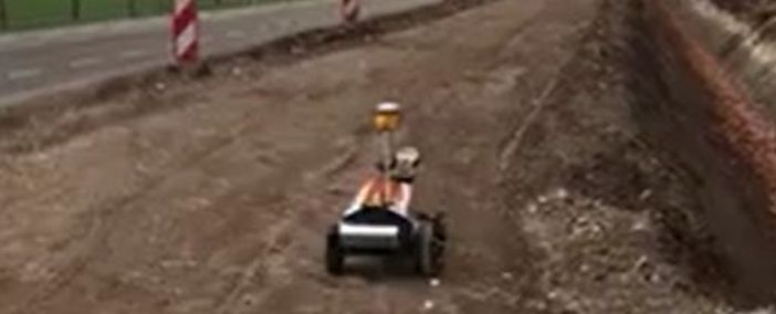 Robot Plotter von Rasenberg Infra im Einsatz auf der Trümmerbahn