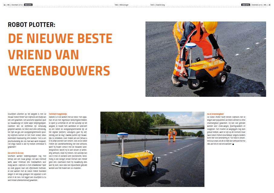 Publicatie Robot Plotter in BNL-ledenmagazine